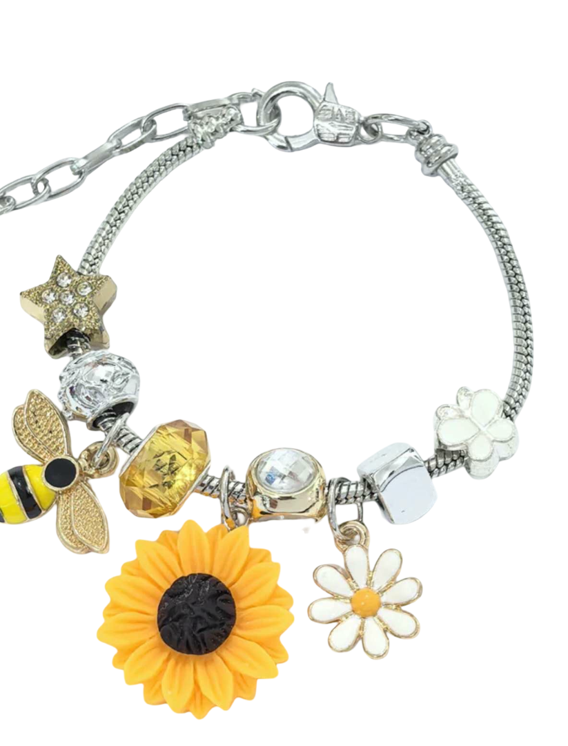 Sunflower Bee Bracelet