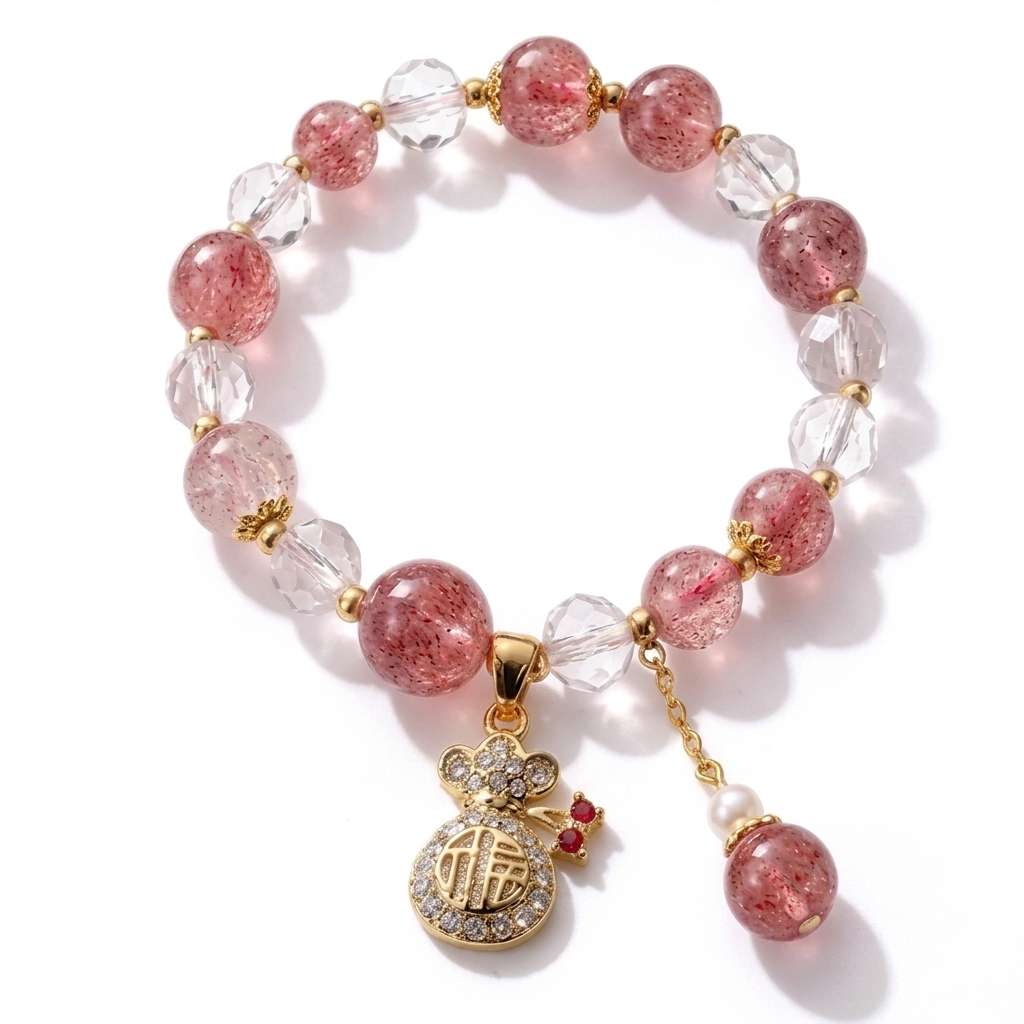 Crystaled Aura Stretch Bracelet