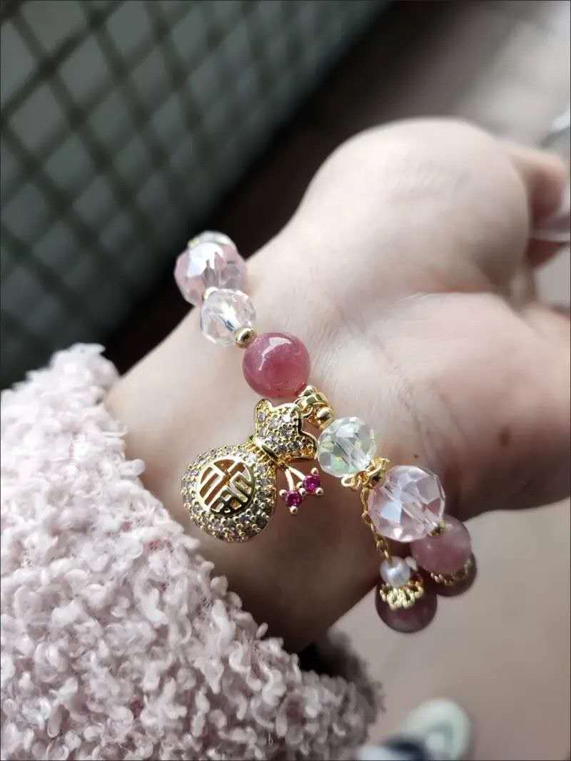 Crystaled Aura Stretch Bracelet