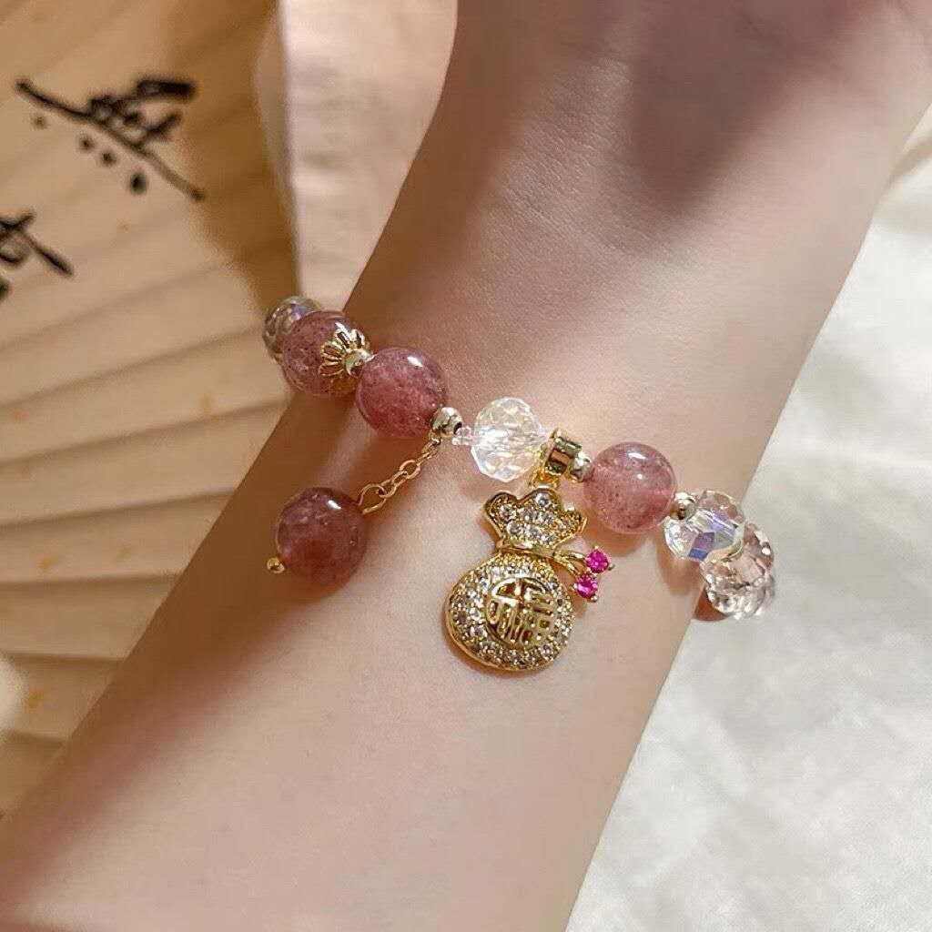 Crystaled Aura Stretch Bracelet