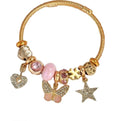 Pink Butterfly & star Bangles