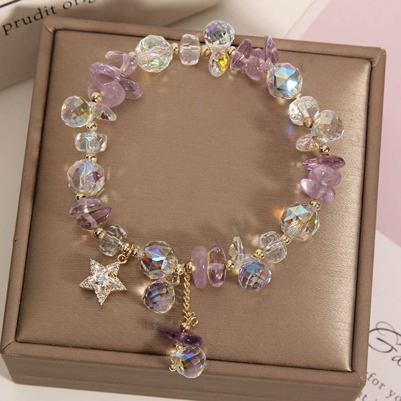 Purple Beaded Dream Bracelet
