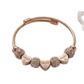 Rose Gold MOM Water-Resistant Charm Bangle